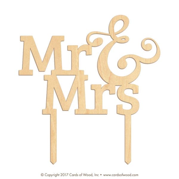 Laser Cut Wood Cake Toppers | Celebrations | Cards of Wood